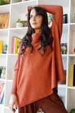 Beyond Terry Oversized Cowl Knit Russett Marl